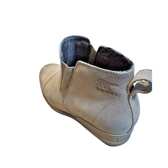 Sorel Womens Evie Tan Leather Chelsea Ankle Boots Slip On Size US 9.5 - EU 40.5 - Picture 8 of 11